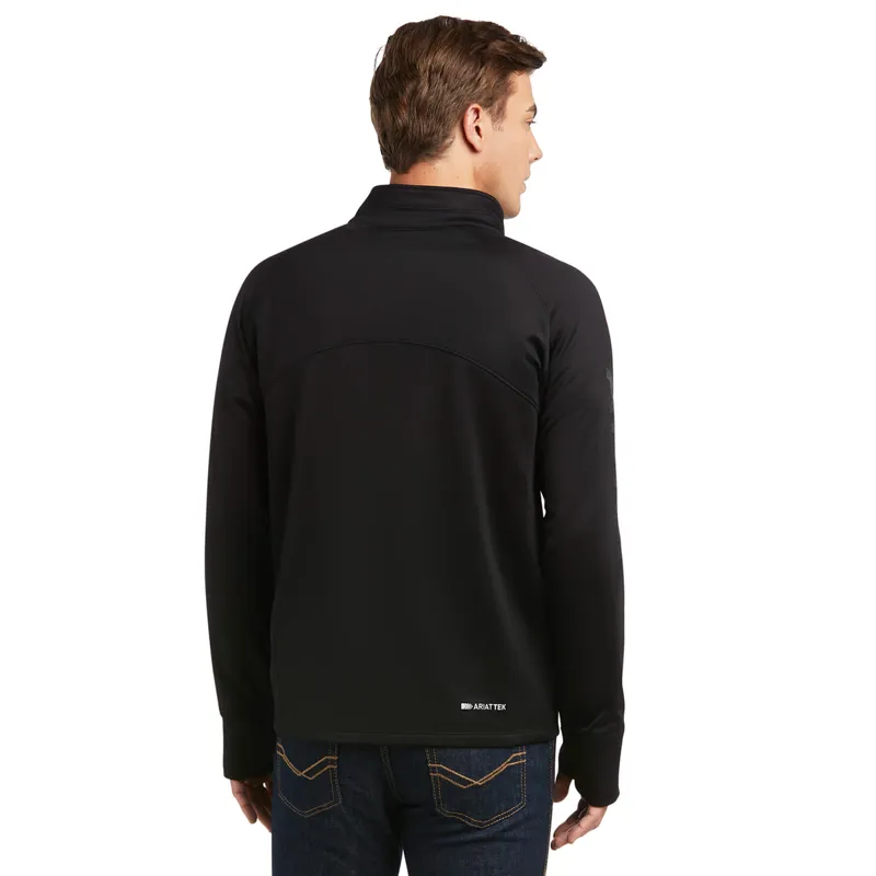 Ariat Men's Tek Team 1/2 Zip Sweatshirt - Black-1